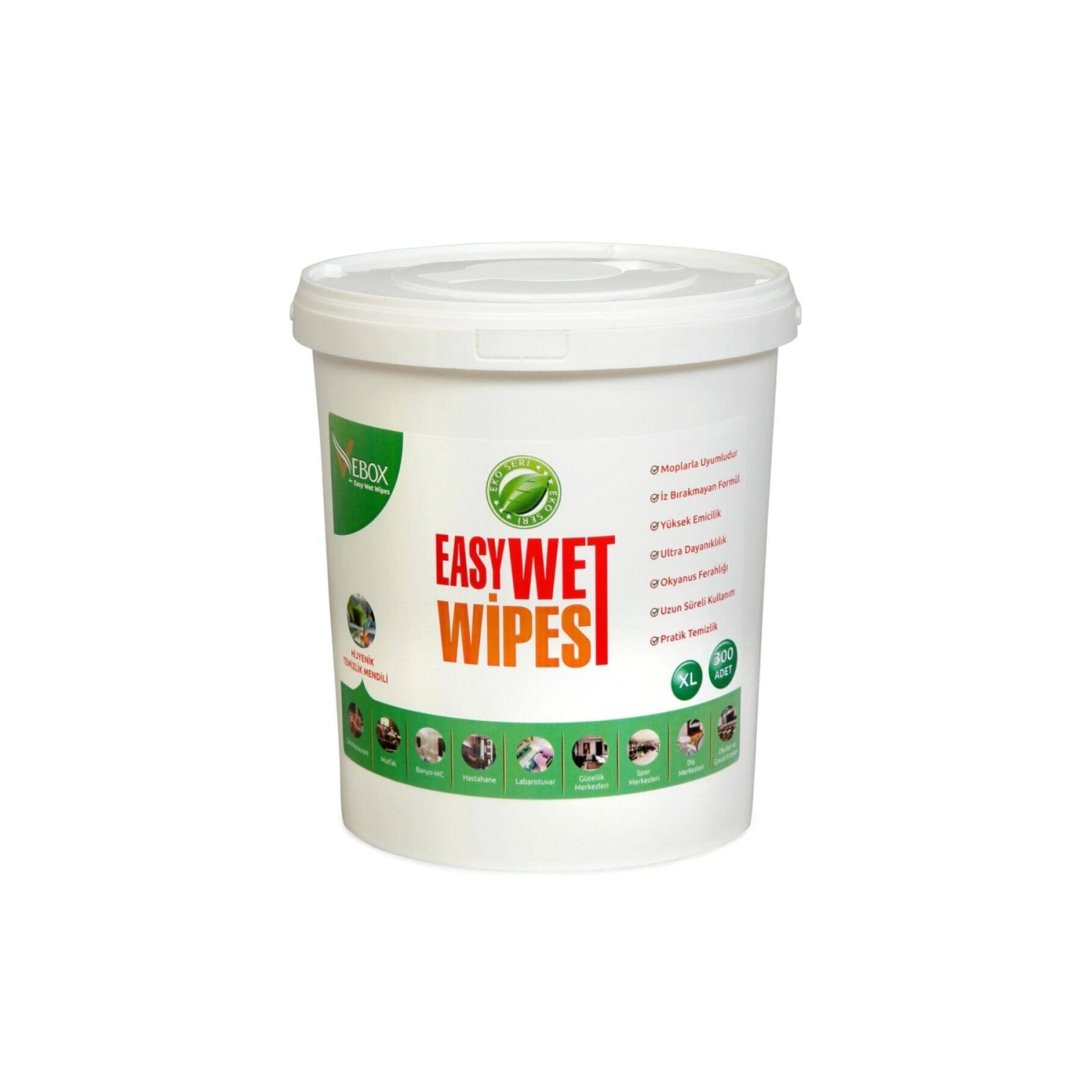Vebox Easy Wet Wipes Islak Kova Mendil 300 Adet