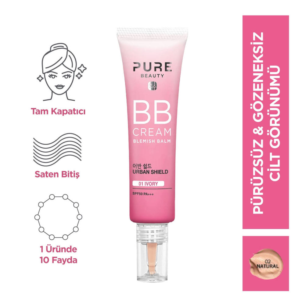 Pure Beauty Bb Cream SPF50 Pa+++ Natural 30 ml