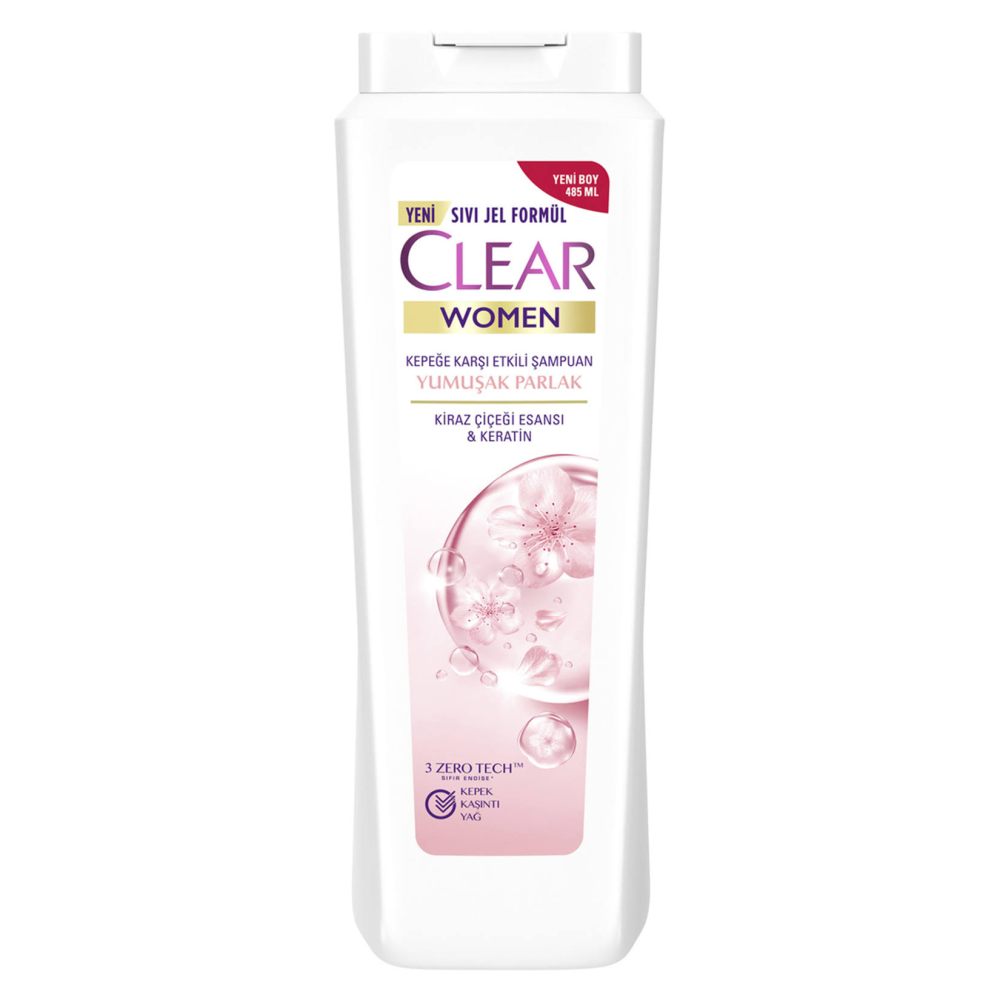 Clear Women Yumuşak & Parlak Şampuan 485 Ml