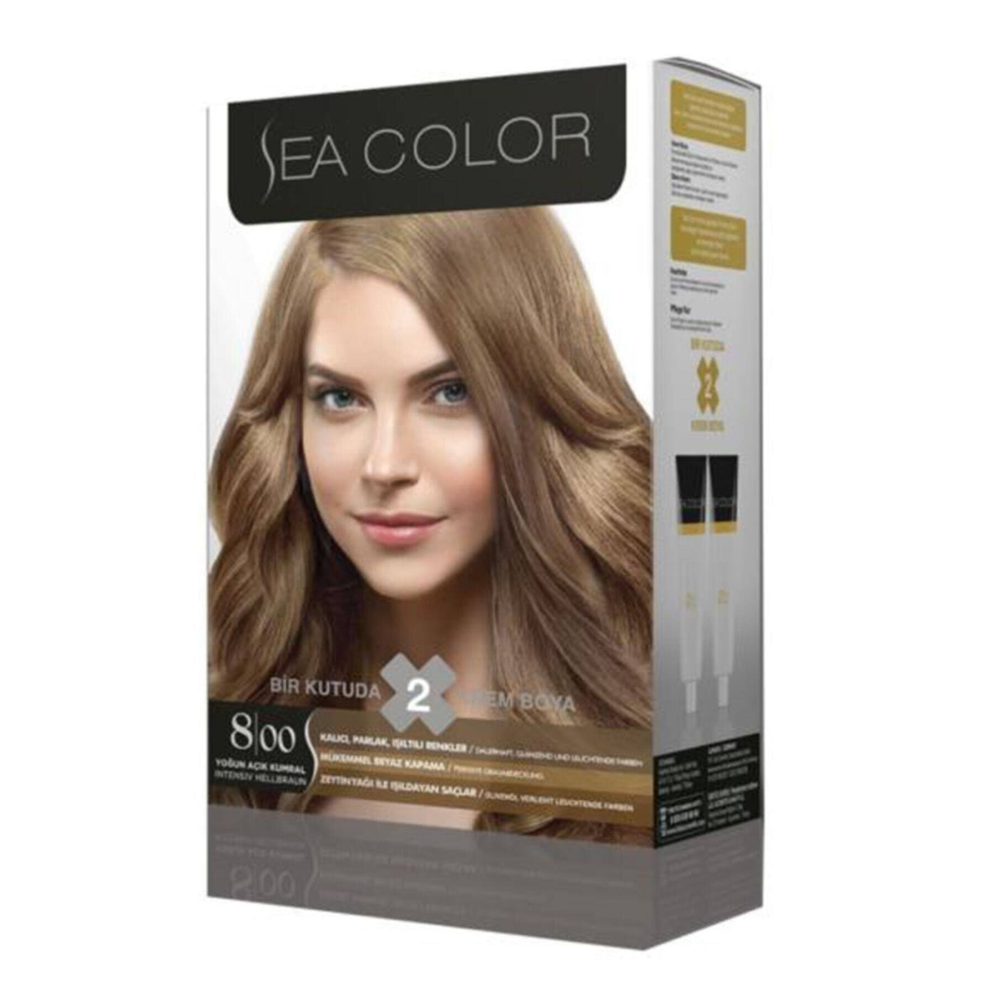 Sea Color Set Saç Boyası 8.00 Yoğun Açık Kumral