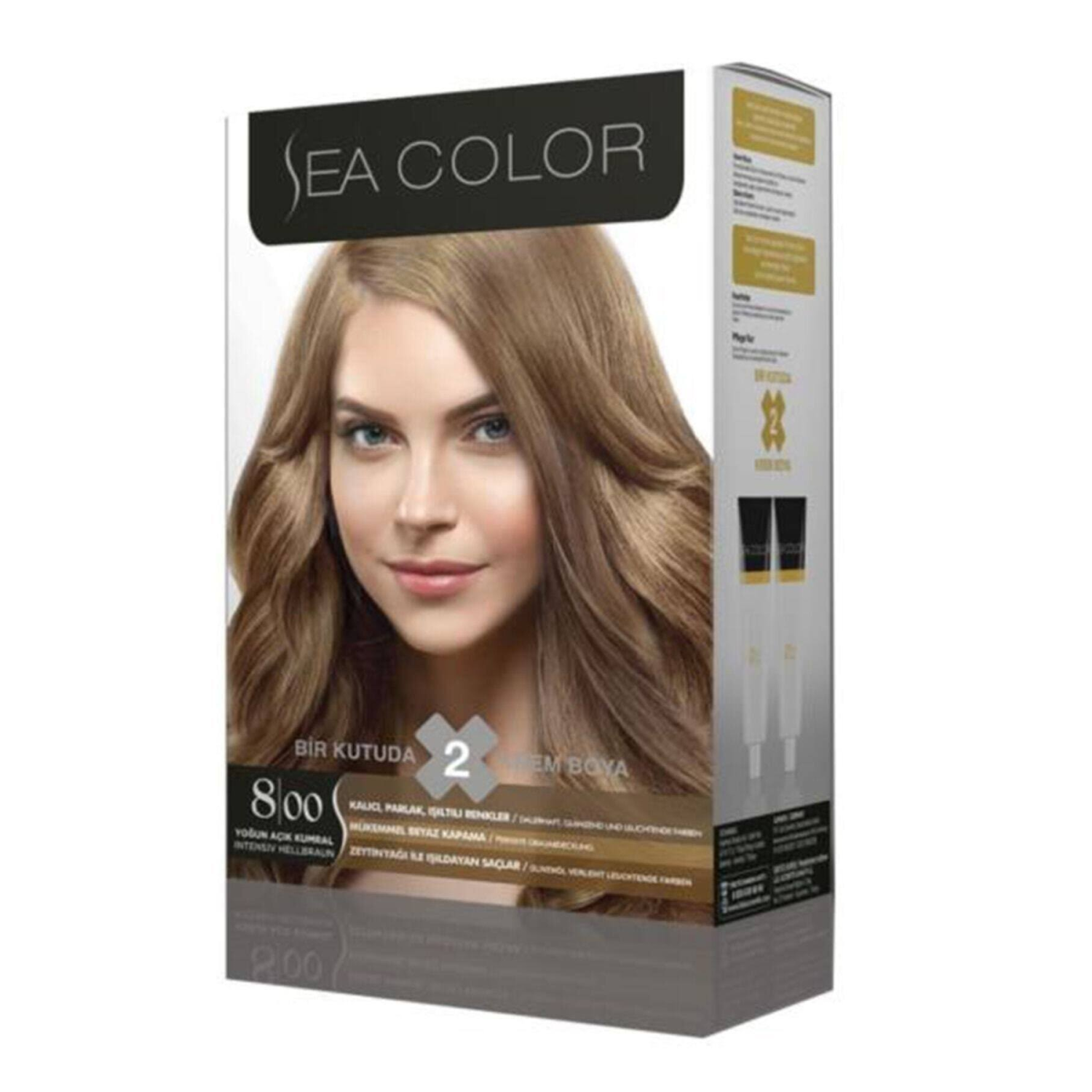 Sea Color Set Saç Boyası 8.00 Yoğun Açık Kumral