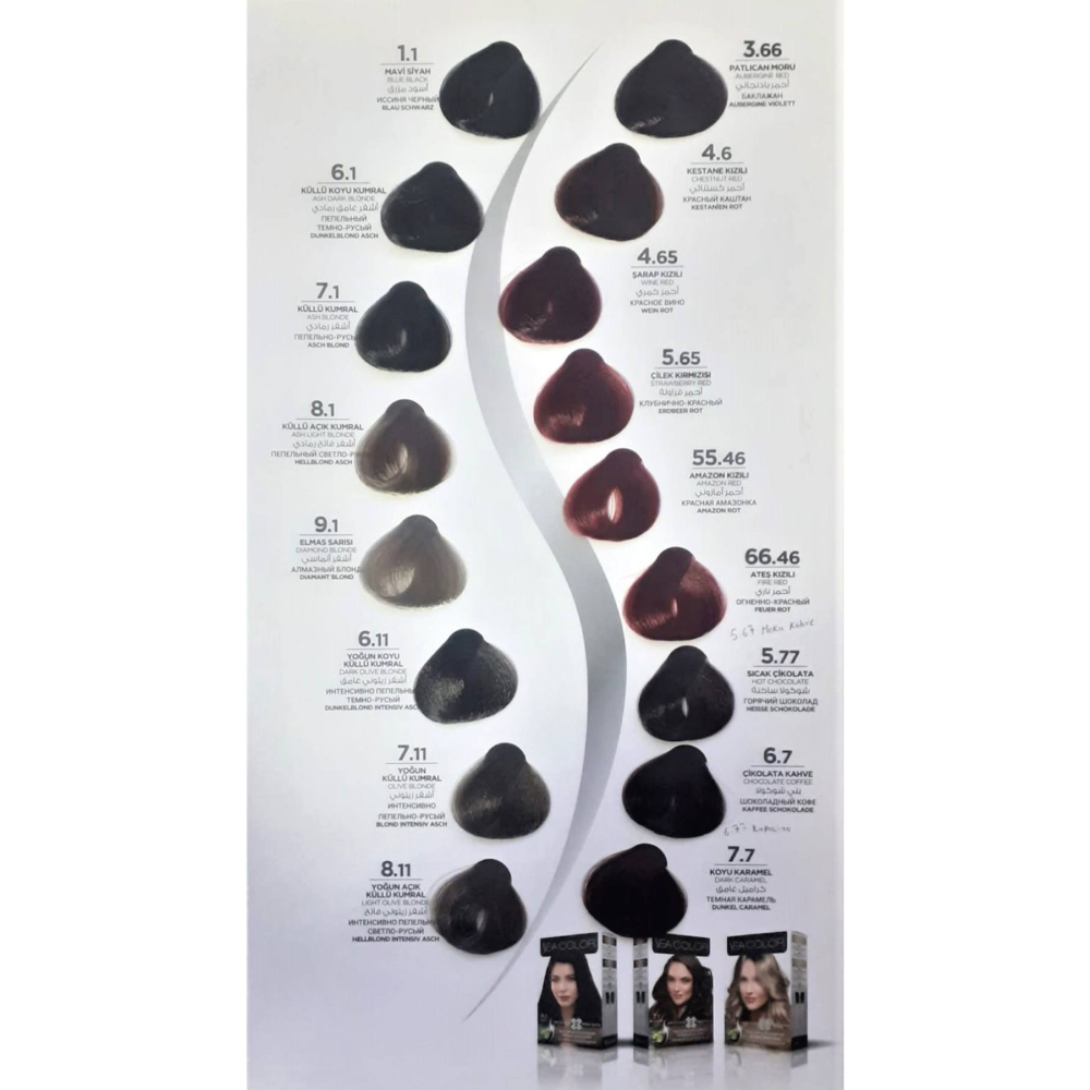 Sea Color Set Saç Boyası 8.00 Yoğun Açık Kumral