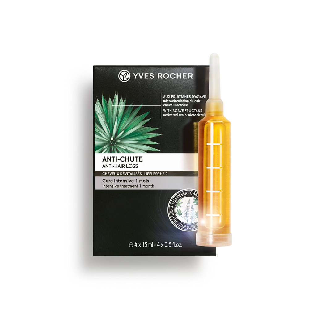 Yves Rocher Saç Oluşumunu Destekleyen ve Dökülmeyi Engelleyen Bakım Kürü - 4x15 ml