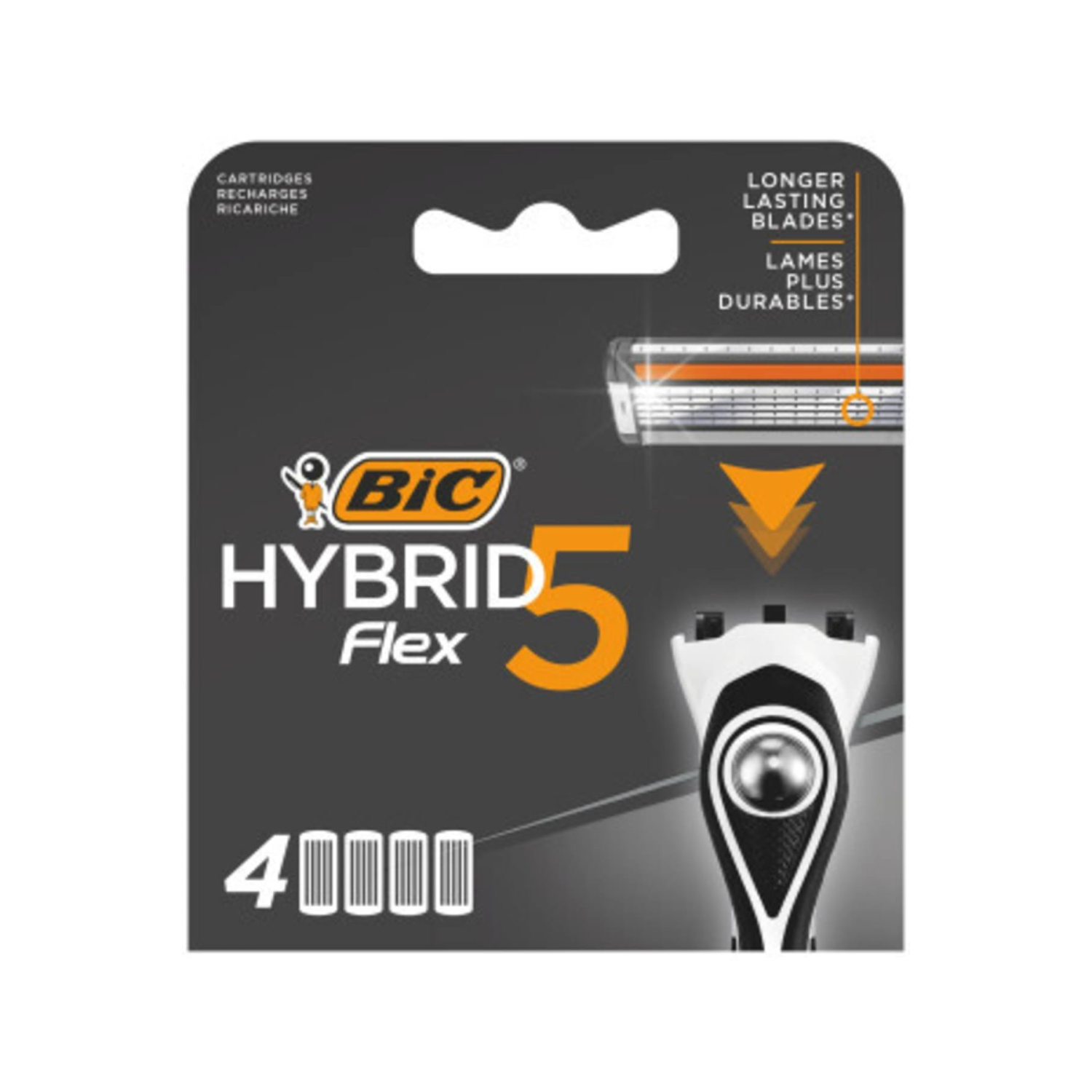 BIC Hybrid 5 Flex 4'lü Yedek Tıraş Bıçağı Kartuşu