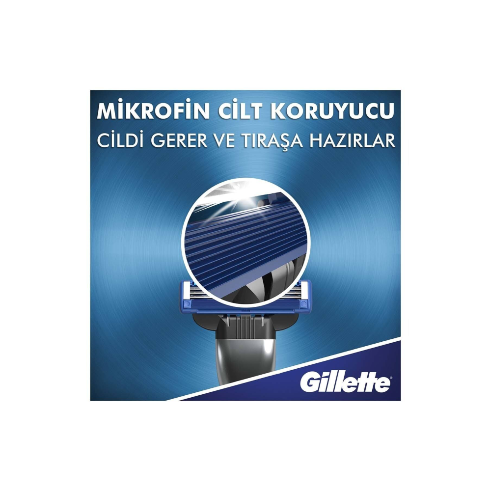 Gillette Mach3 Turbo Makine + 5 Yedek