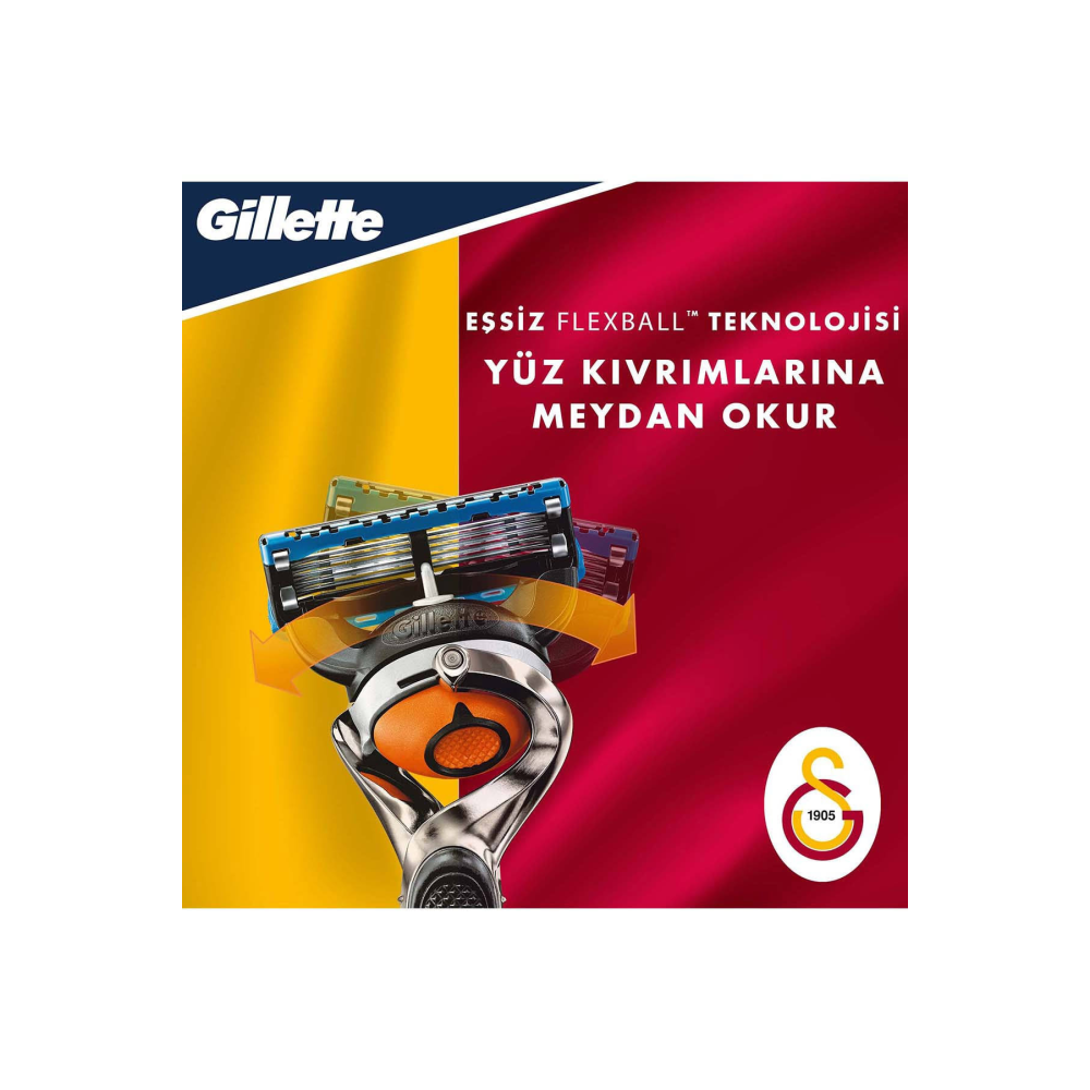 Gillette Proglide Makine + Yedek Galatasaray Özel Seri 4'lü