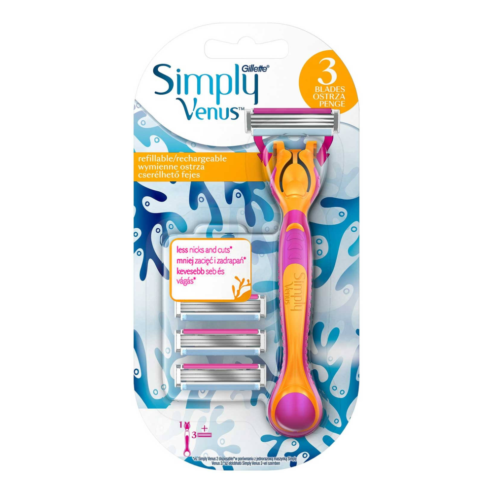 GILLETTE VENUS 3 SIMPLY MAKİNA+3 YEDEK