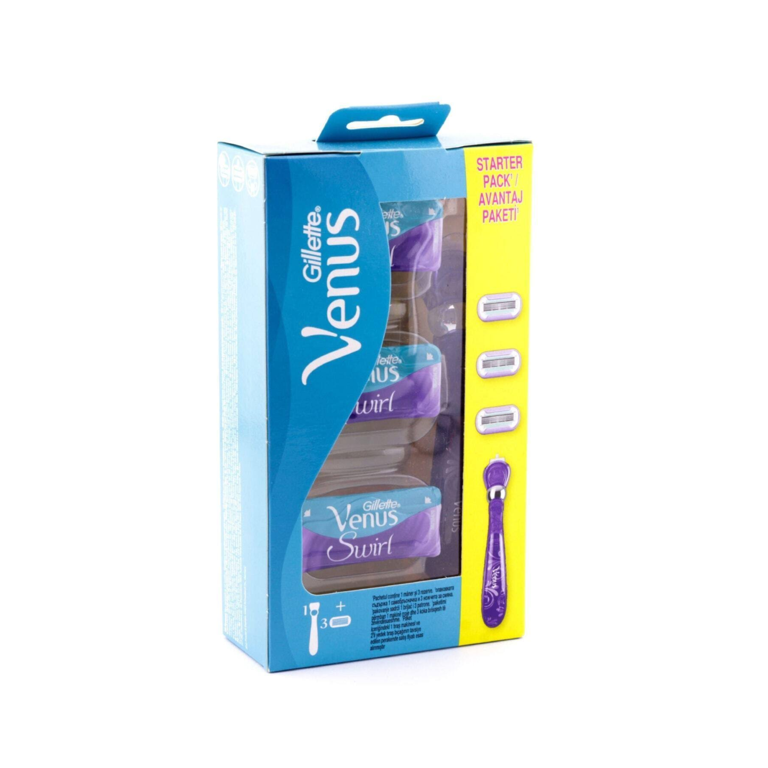 Gillette Venus Swirl Kadın Tıraş Makinesi + 3 Yedek Bıçağı