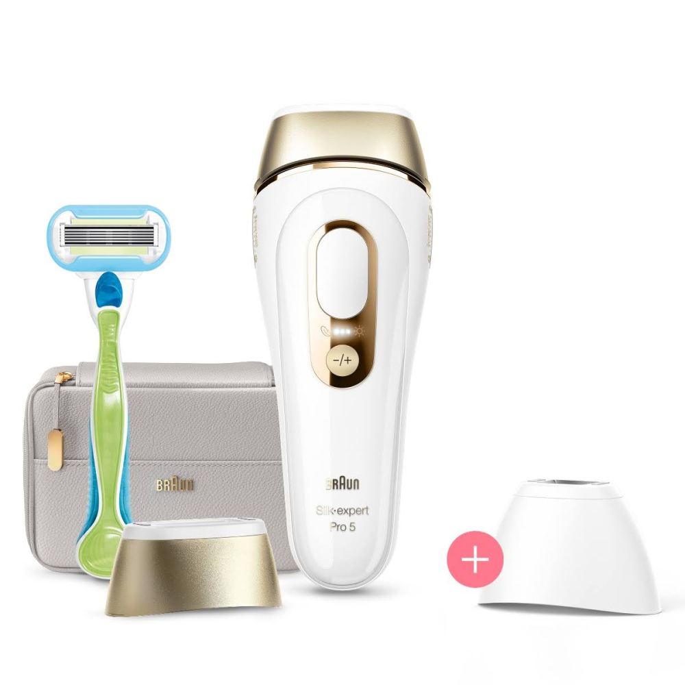 Braun Silk Expert Pro 5 PL5154 400.000 Atımlı 2 Başlıklı Yeni Nesil IPL + Tasarım Çanta