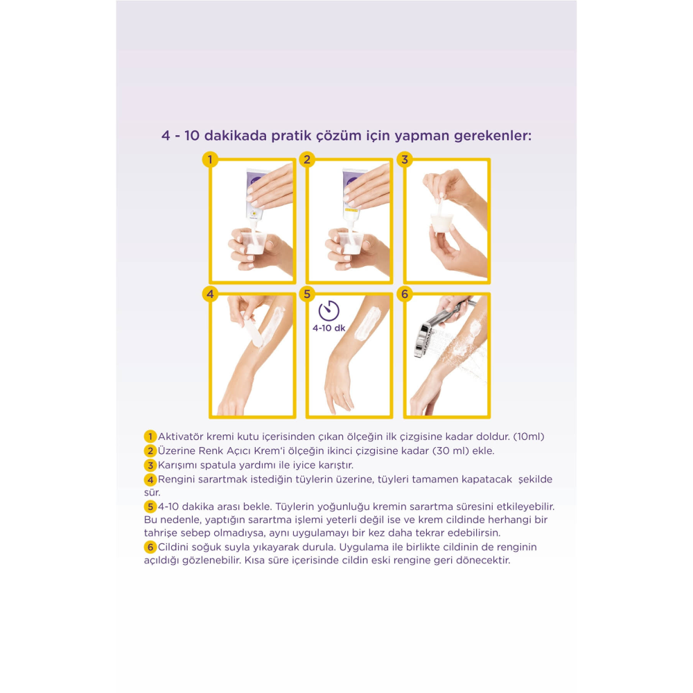 Sesu Tüy Sarartıcı Krem