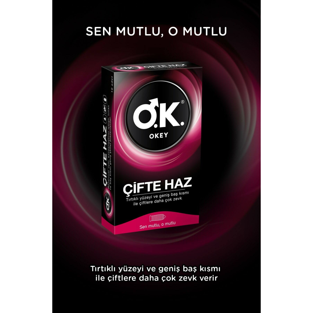 Okey Çifte Haz Prezervatif
