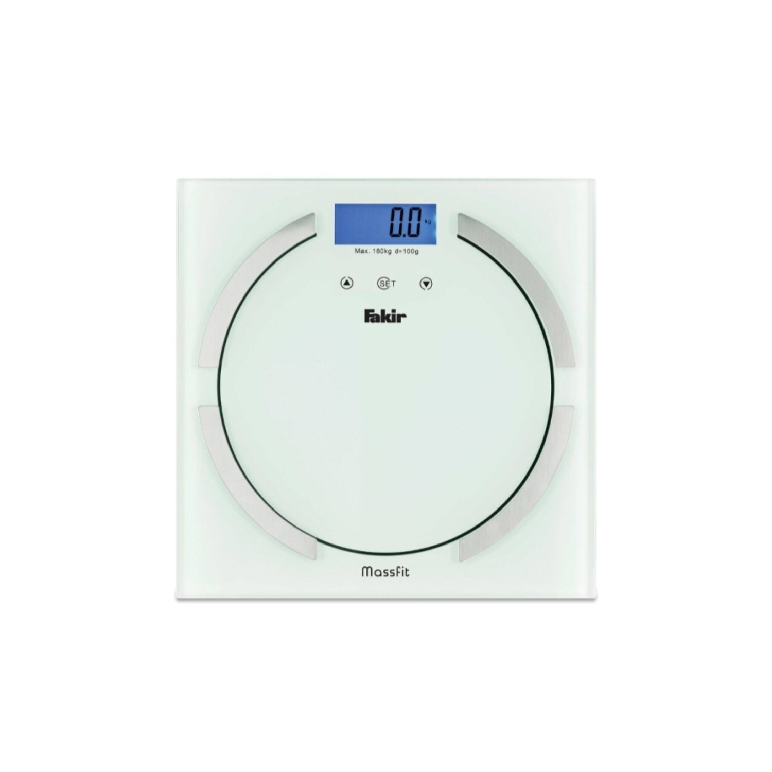 Fakir Massfit Cam Vücut Analiz Baskülü Beyaz