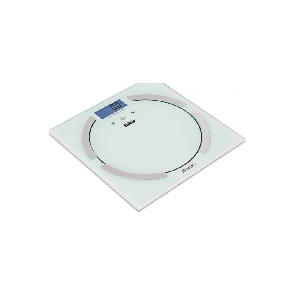 Fakir Massfit Cam Vücut Analiz Baskülü Beyaz