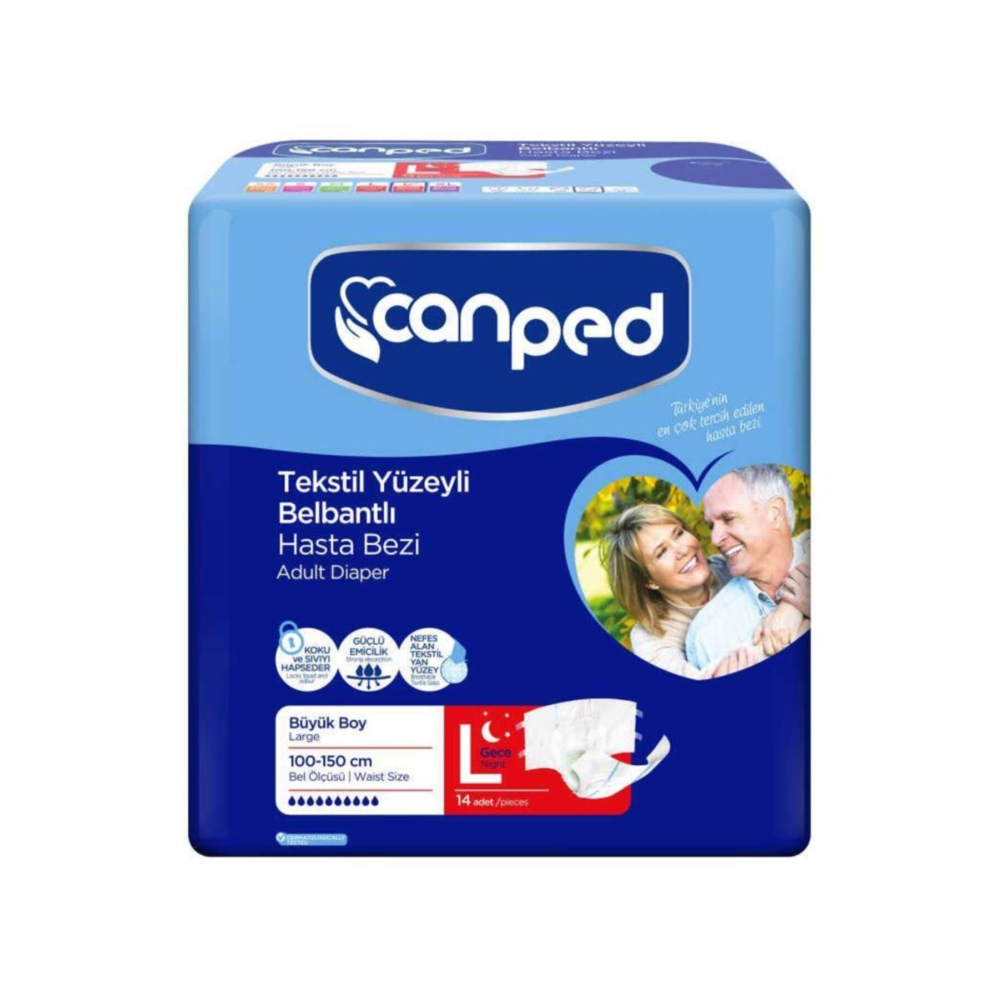 Canped Hasta Bezi Belbantlı Gece Büyük 14lü