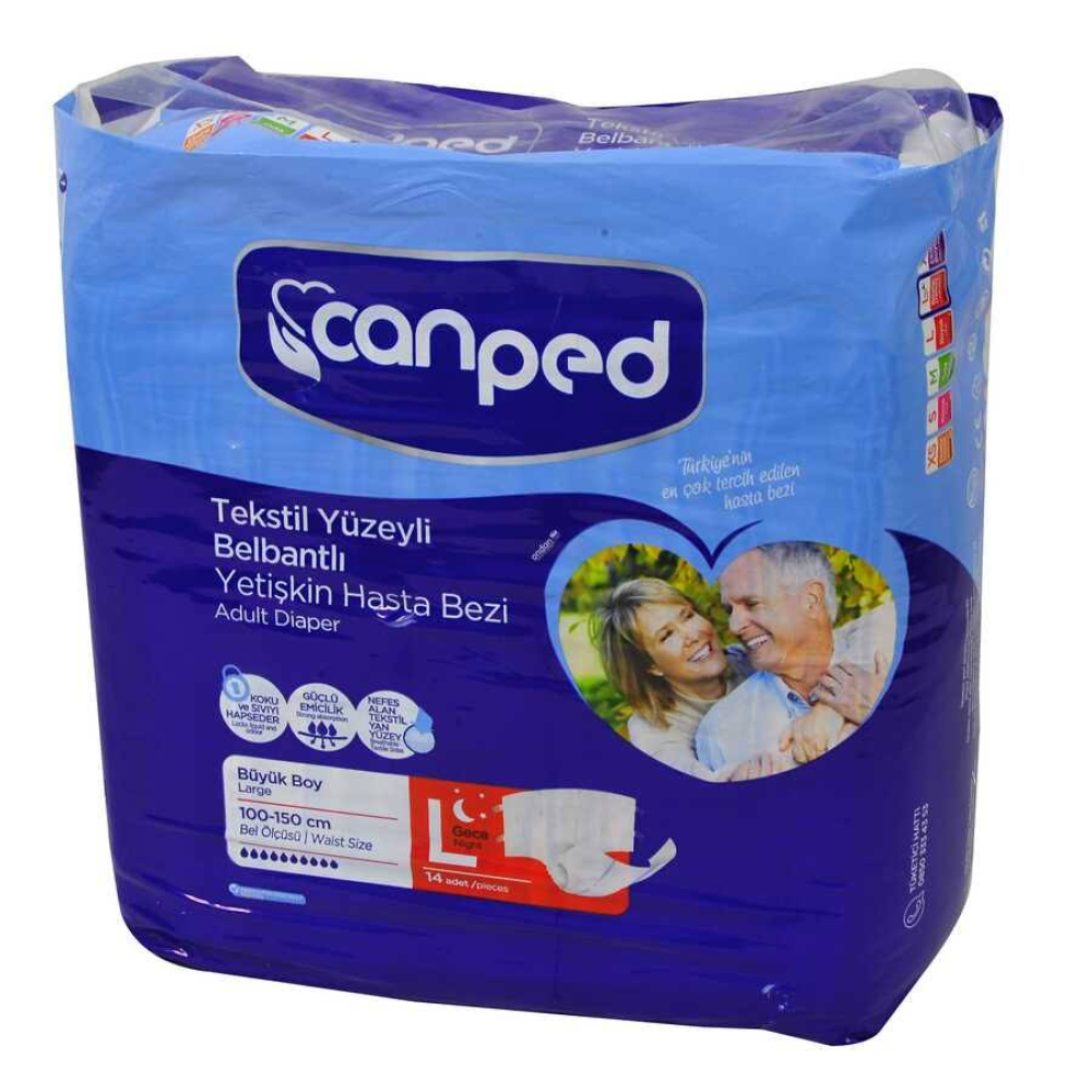 Canped Hasta Bezi Belbantlı Gece Büyük 14lü