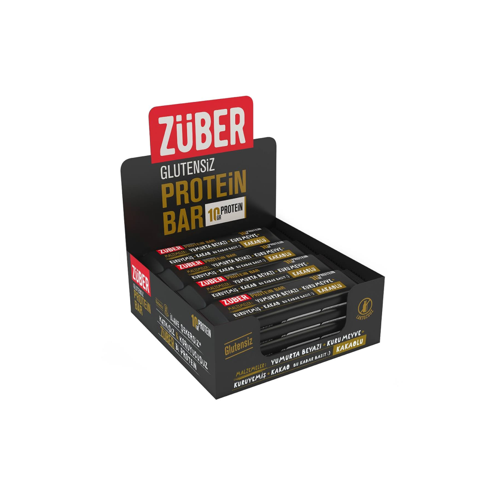 Züber Kakaolu Protein Barı (35 Gr x 12 Adet)