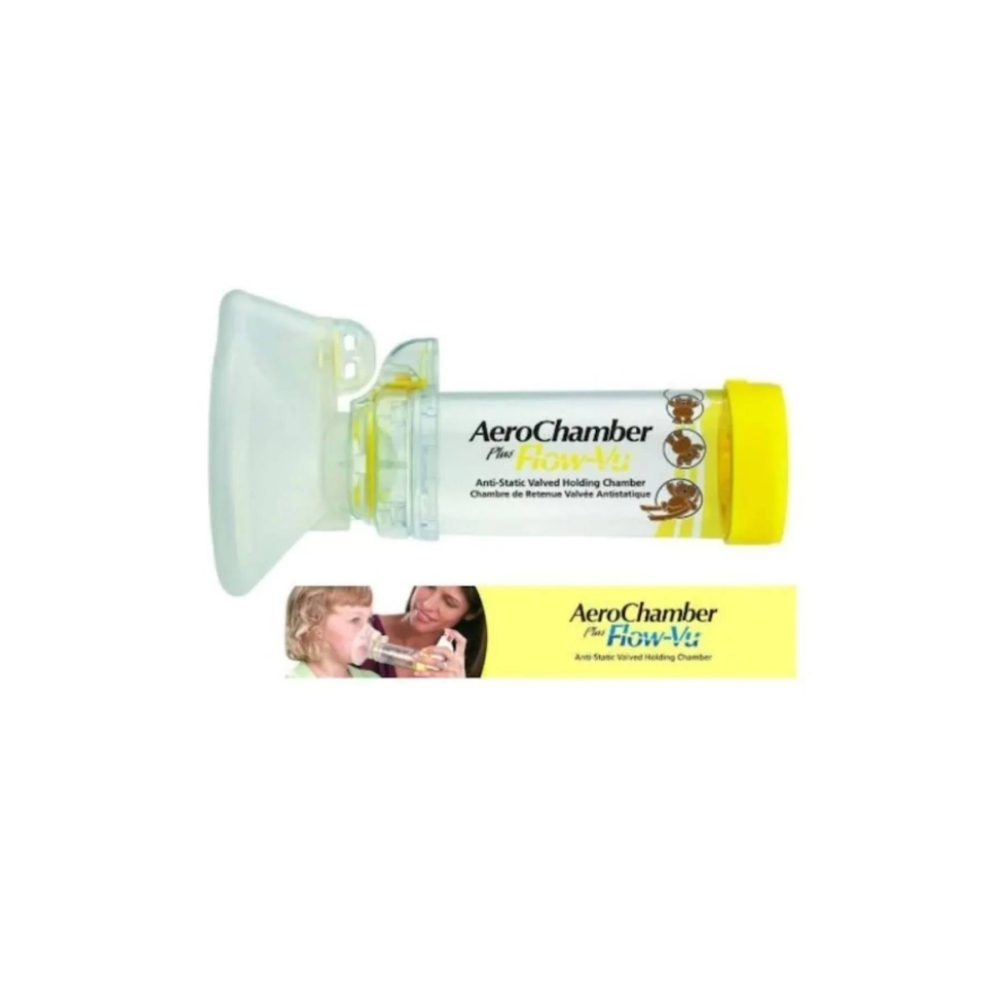 Aerochamber Plus Flow-vu Sarı (1-5 Yaş)