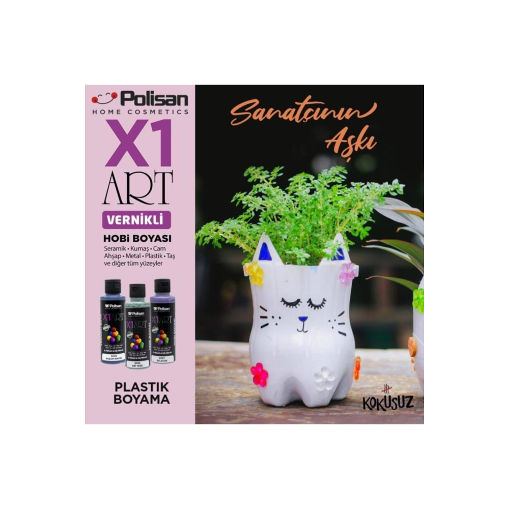 Polisan X1 Art Multisurface Hobi Boyası Pas 120 Ml.
