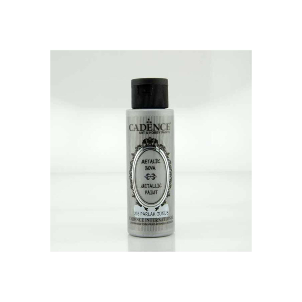 Cadence Metalik Boya 70 Ml. 235 Parlak Gümüş
