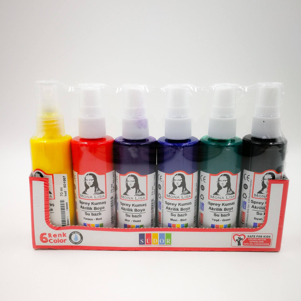 Südor 6 Renk 70 Ml Sprey Kumaş Akrilik Boya