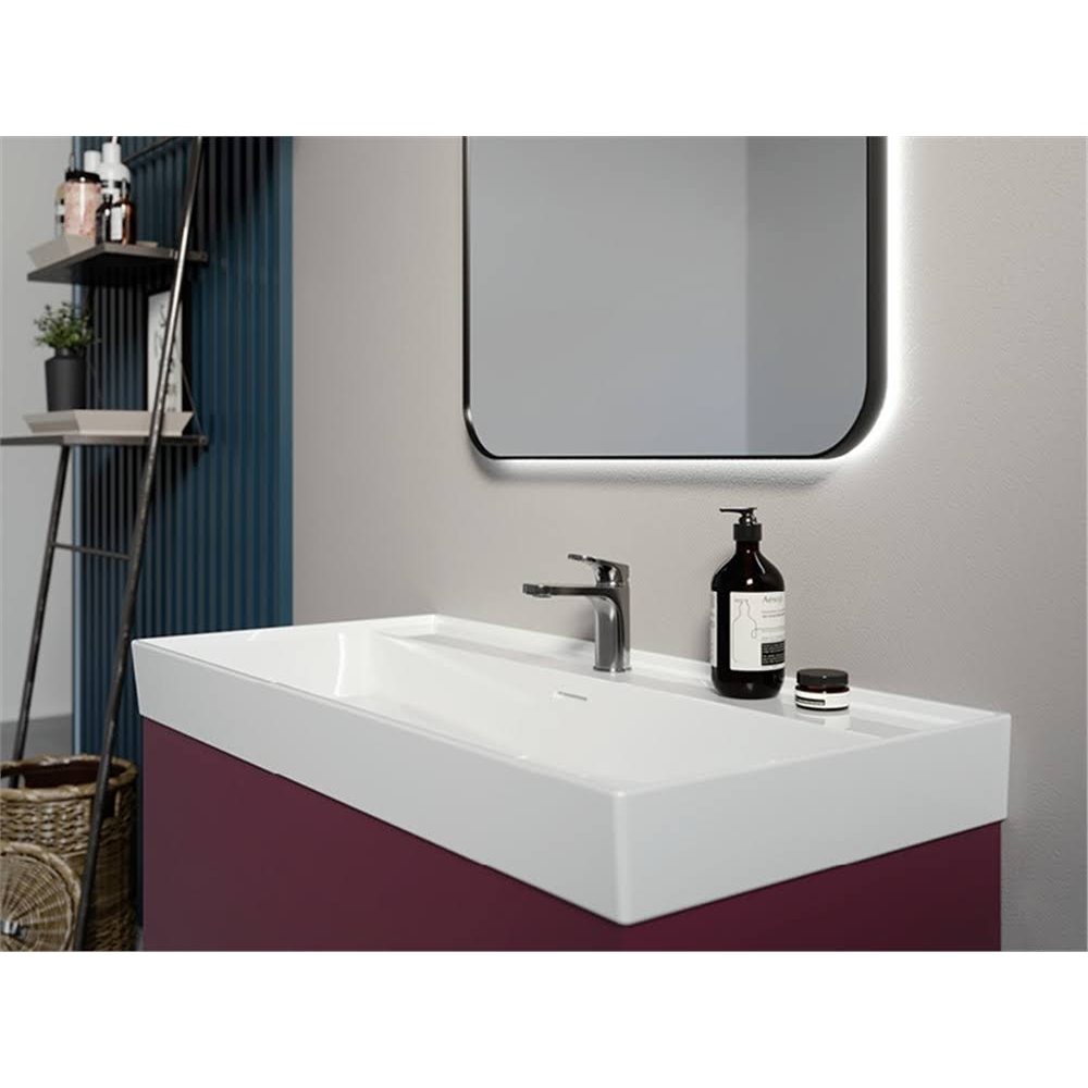 Cerastyle 80 cm Sharp Etajerli Lavabo (TURKUAZ.037300-u)