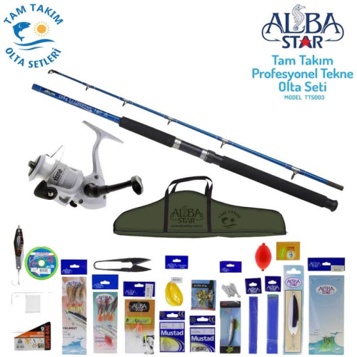 Albastar Tam Takım Profesyonel Tekne Olta Seti TTS003