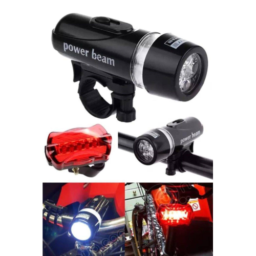 Taled Bisiklet Aydınlatma Seti Fener Ön Arka Far Stop Işık