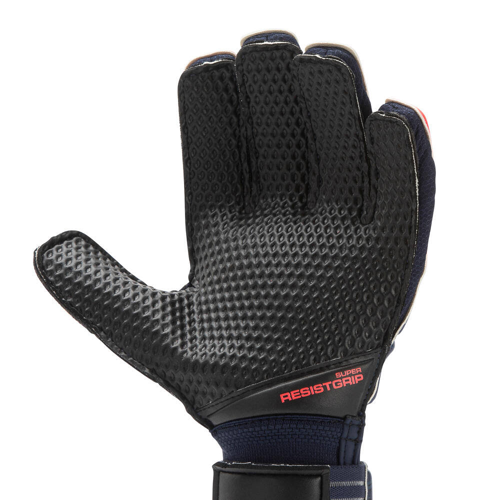 Decathlon Kipsta Yetişkin Kemikli Kaleci Eldiveni - Lacivert / Pembe - F500 Resist Shielder