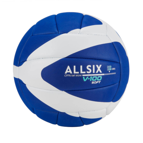 Decathlon Voleybol Topu - Mavi Beyaz 260-280 G 15 Yaş ve Üzeri V100 Soft 260