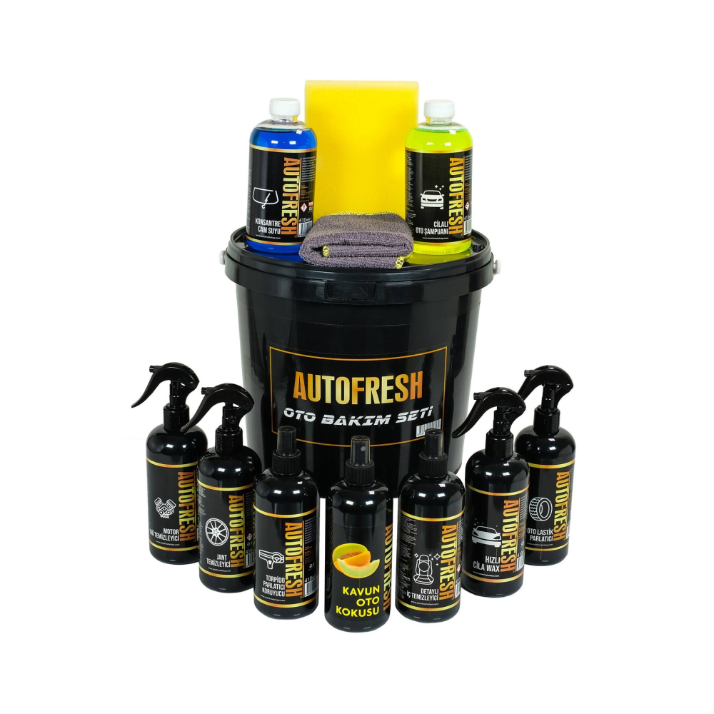 AutoFresh 12'li Efsane Araç Bakım Seti Fırsat Full Oto Temizlik