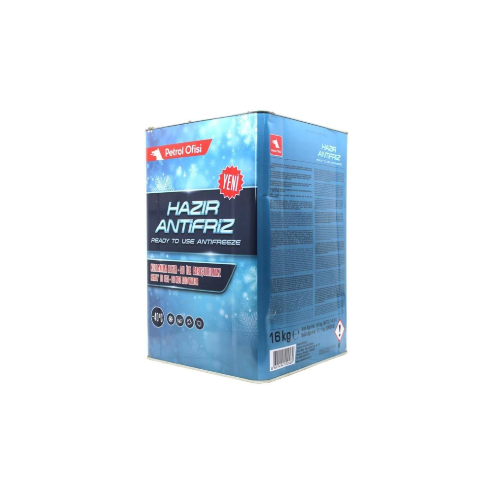 Petrol Ofisi Hazır Antifriz 16 Kg Faturalı Gönderim