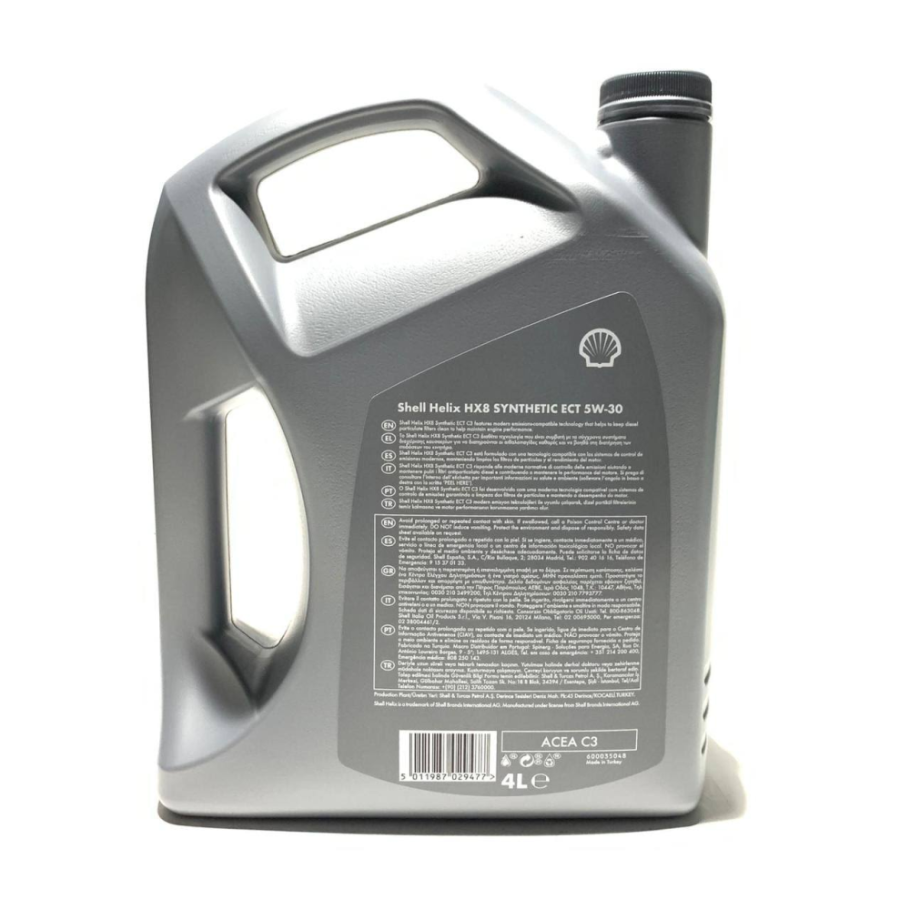 Shell Helix Hx8 Synthetic Ect 5w30 C3 4 Litre