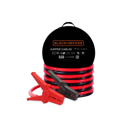 BLACK+DECKER BXA11 6V/12V/24V 220Amper 3Metre 16Mm² Akü Takviye Kablosu