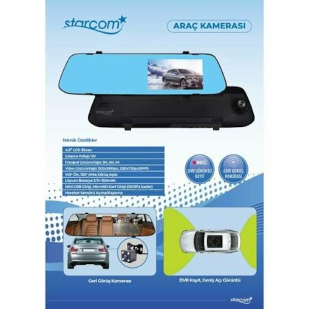 STARCOM Araç Kamerası Dikiz Aynası
