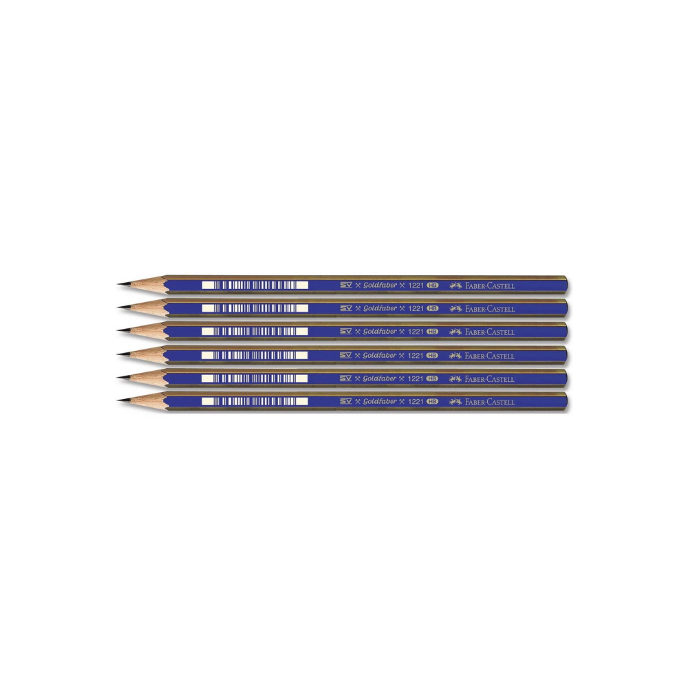 Faber Castell 1221 Dereceli Resim Kalemi Hb 6 Lı Paket