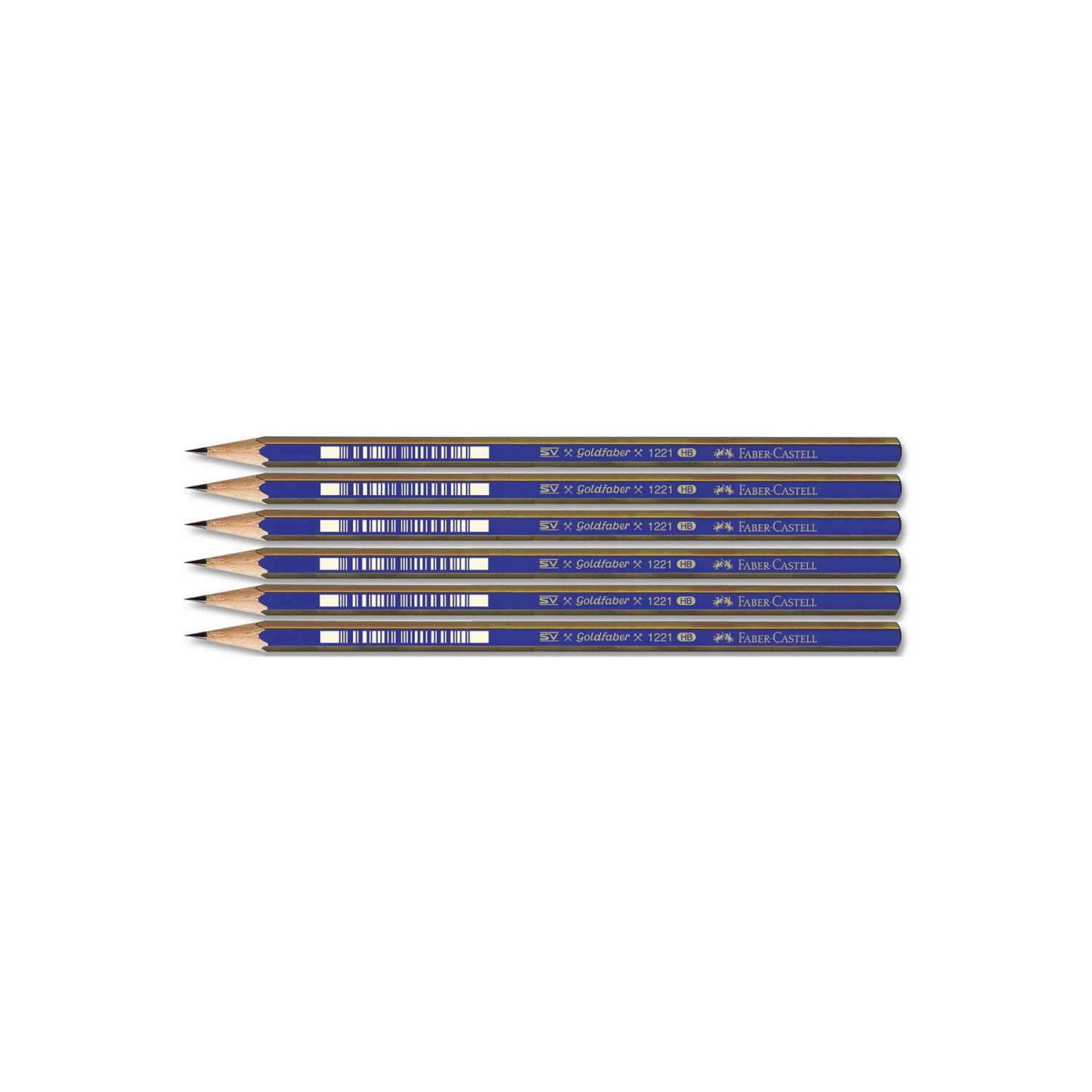 Faber Castell 1221 Dereceli Resim Kalemi Hb 6 Lı Paket