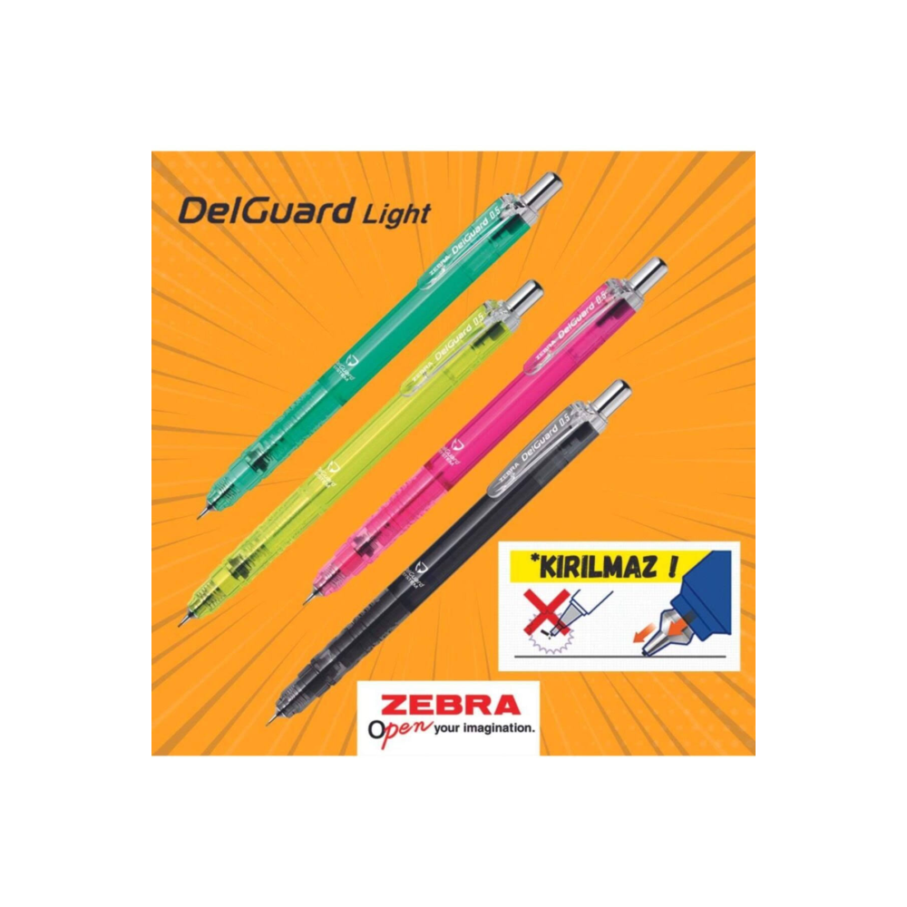 Zebra Delguard Light Versatil Kalem 0,5Mm Pembe
