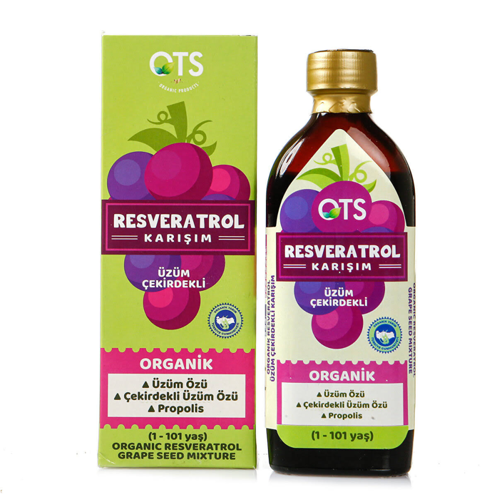OTS Organik Resveratol Karışım Üzüm Çekirdekli Takviye Edici Gıda