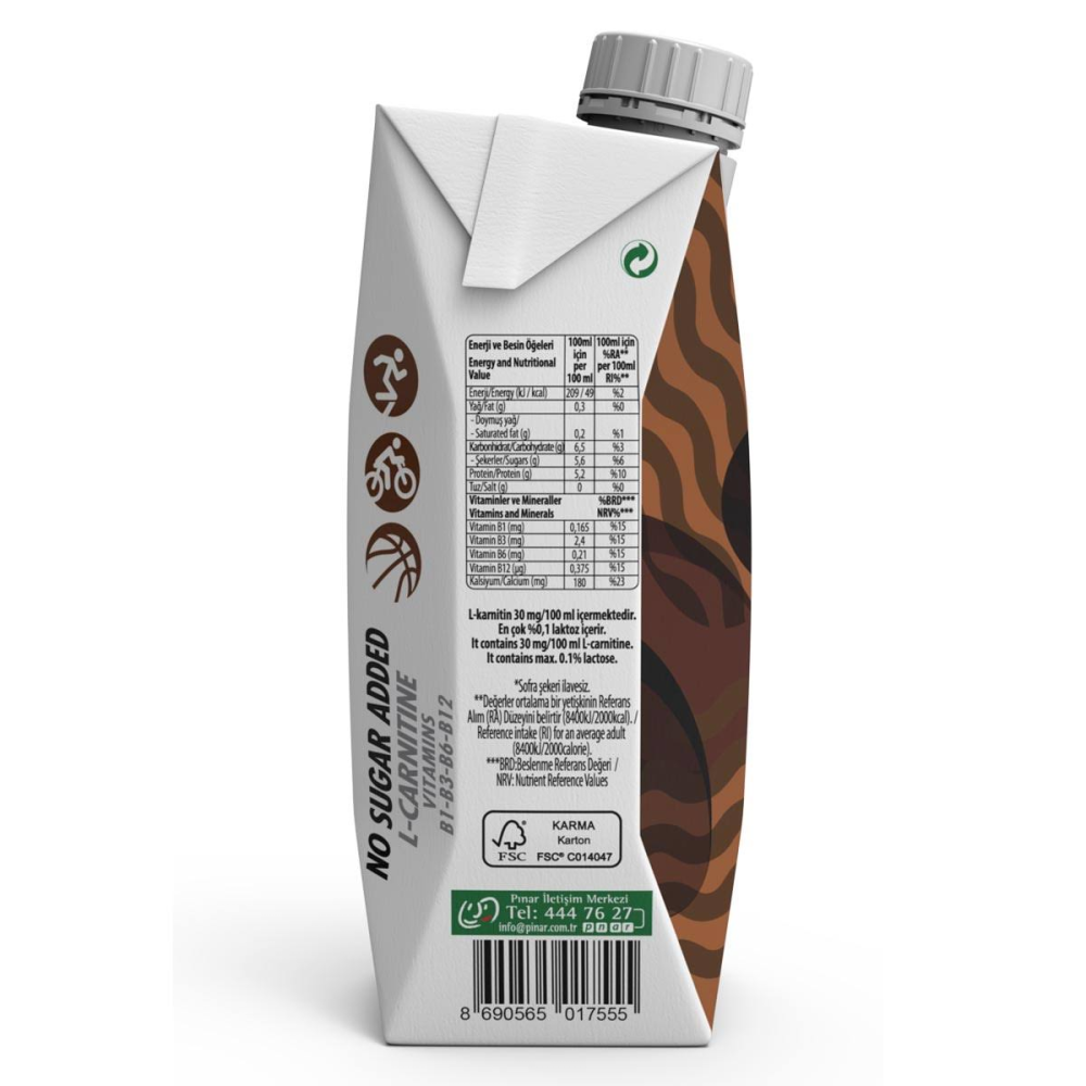 Pınar Protein Kakaolu Süt 500 Ml