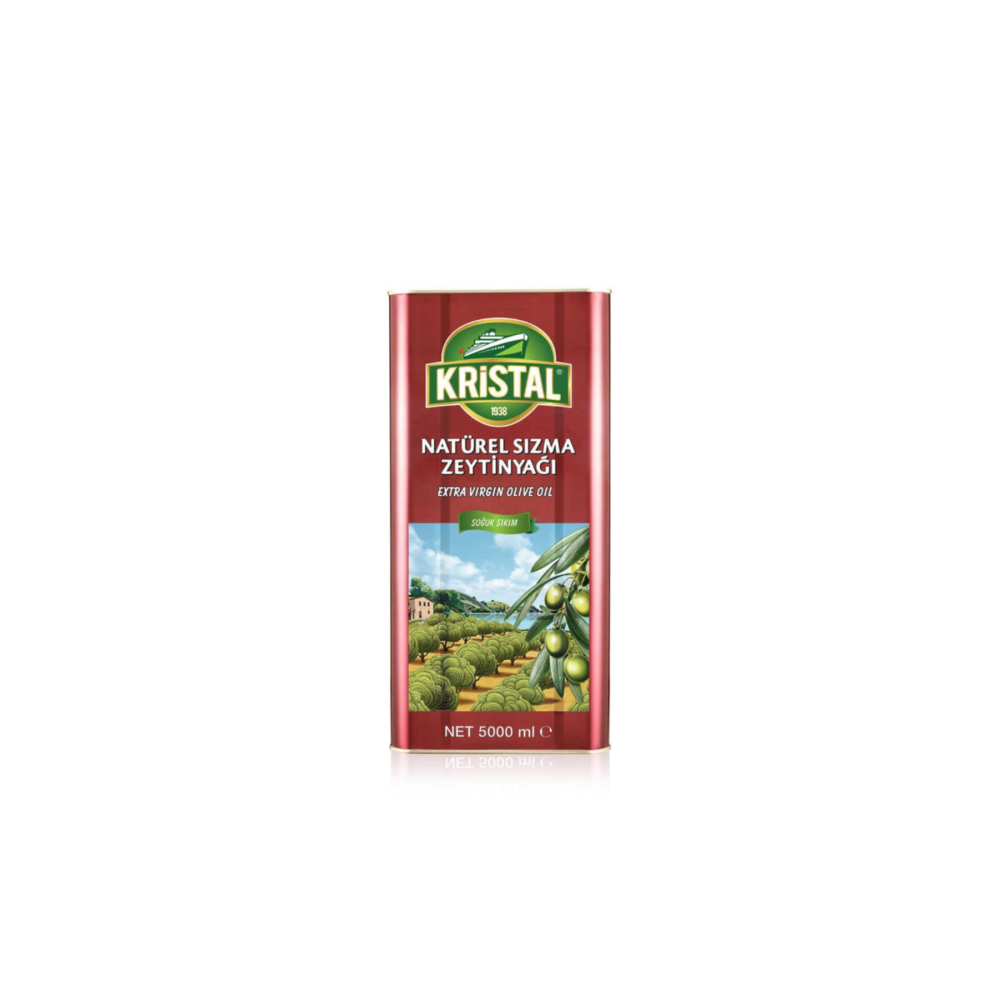Kristal Naturel Sızma Dolgun Güçlü Zeytinyağı 5 Litre