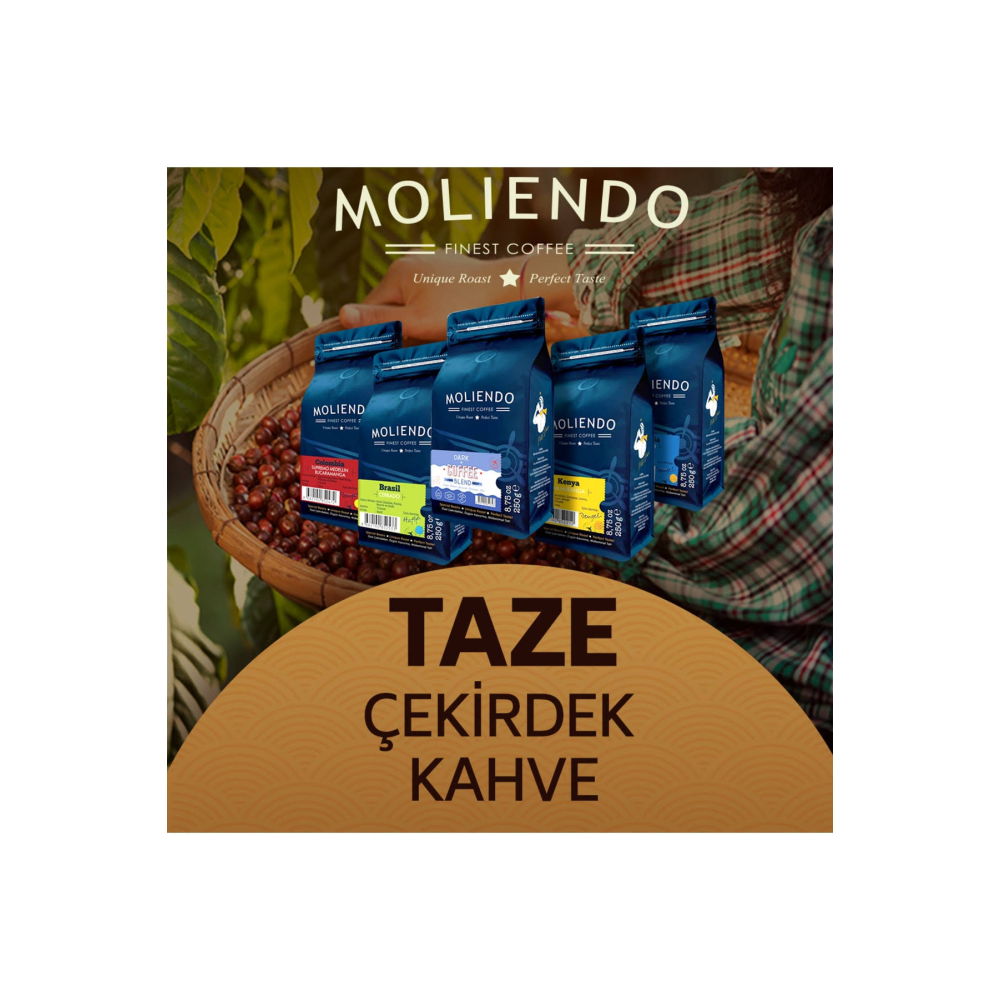 Moliendo Amalfi Espresso Blend Kahve (Çekirdek) 1000 Gr