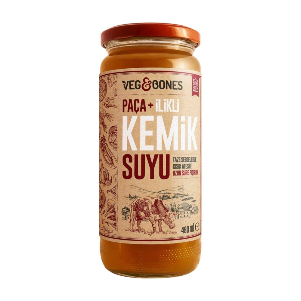 VEG&BONES Paça İlikli Kemik Suyu 480 mL