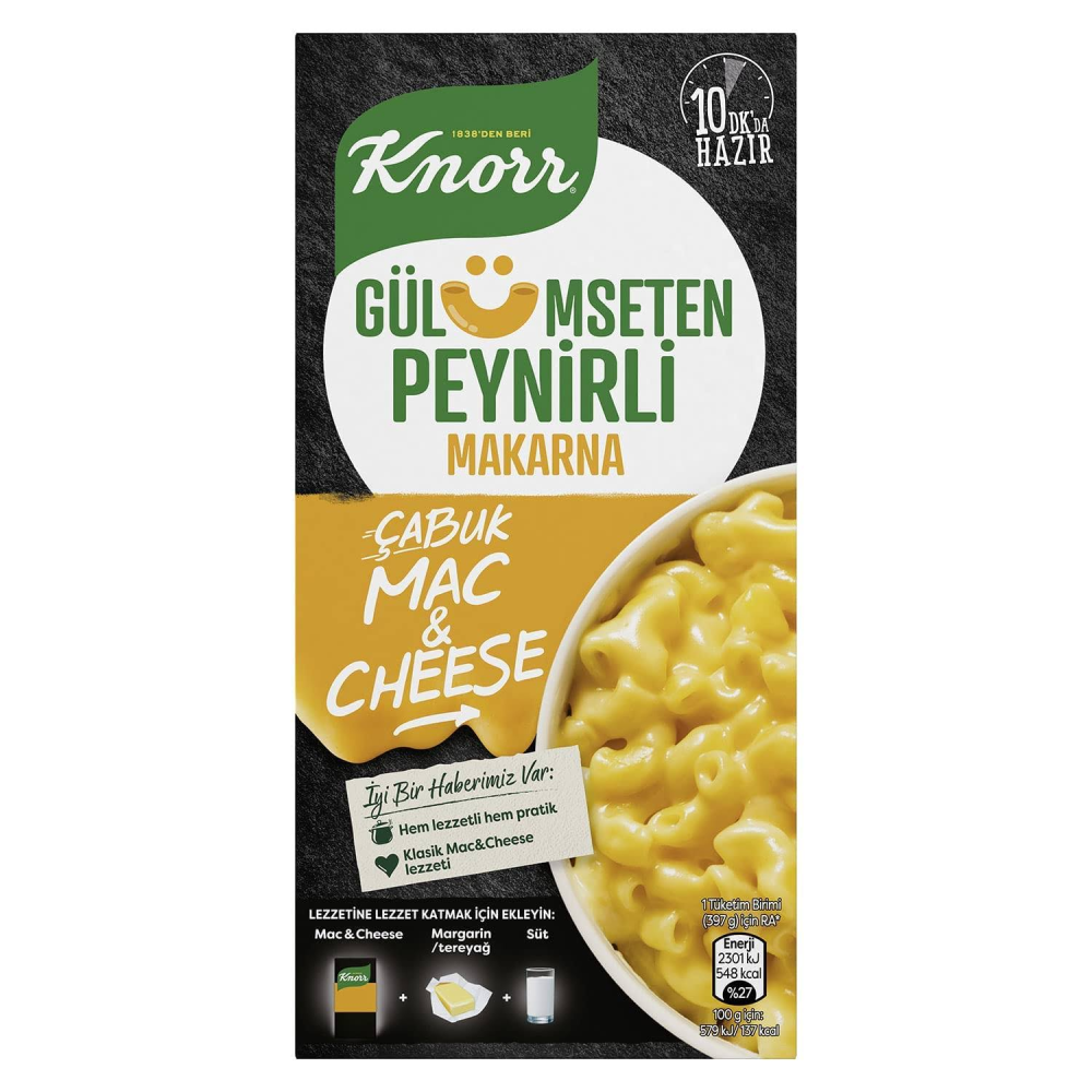 Knorr Çabuk Makarna Peynirli Mac Cheese 212 Gr