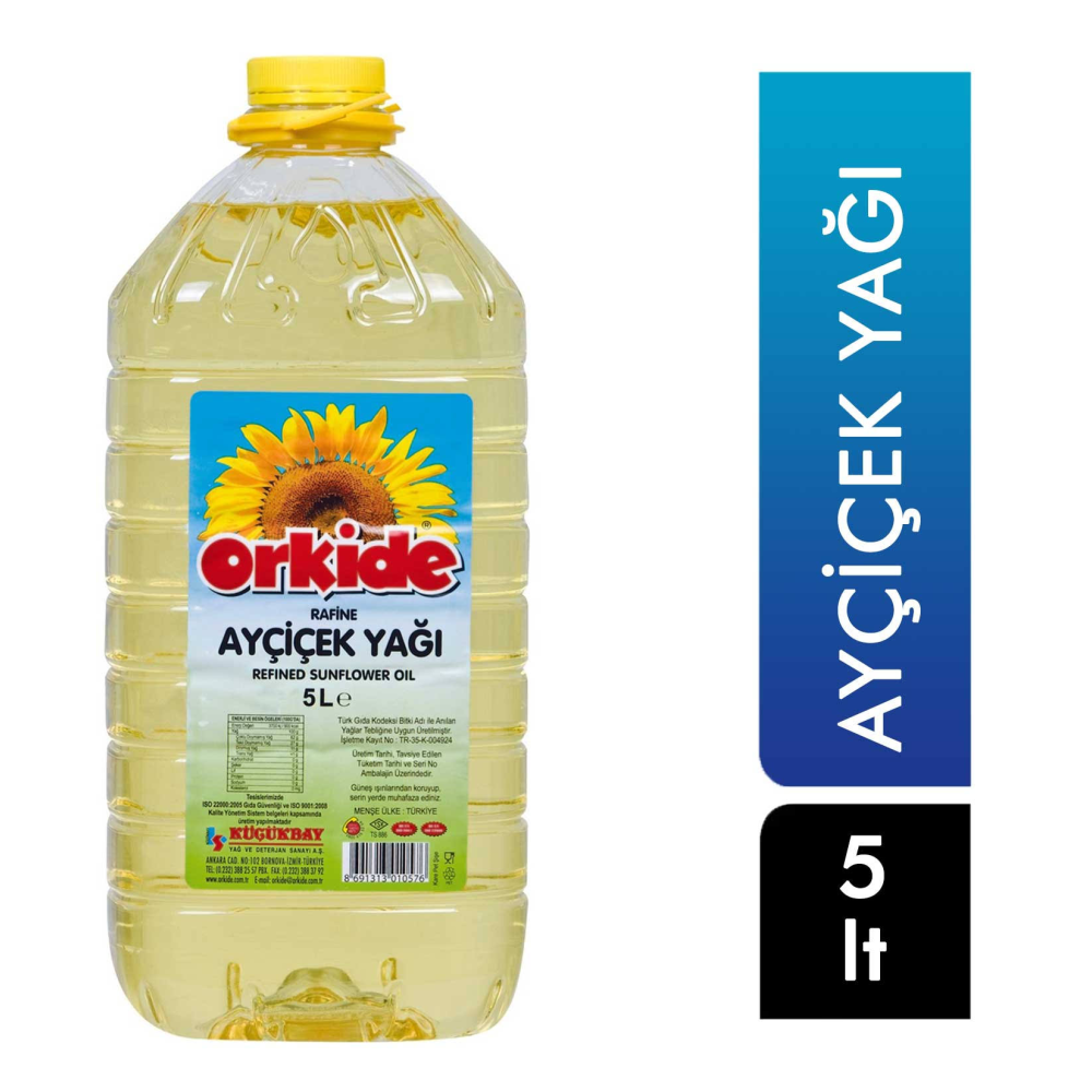 Orkide Ayçiçek Yağı 5 Lt Pet
