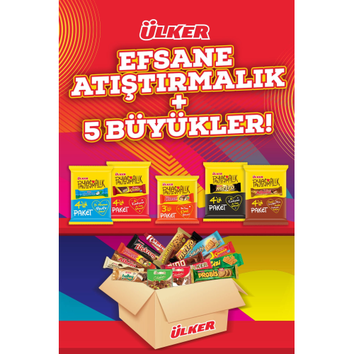 Ülker Efsane Atıştırmalık + 5 Büyükler Paketi