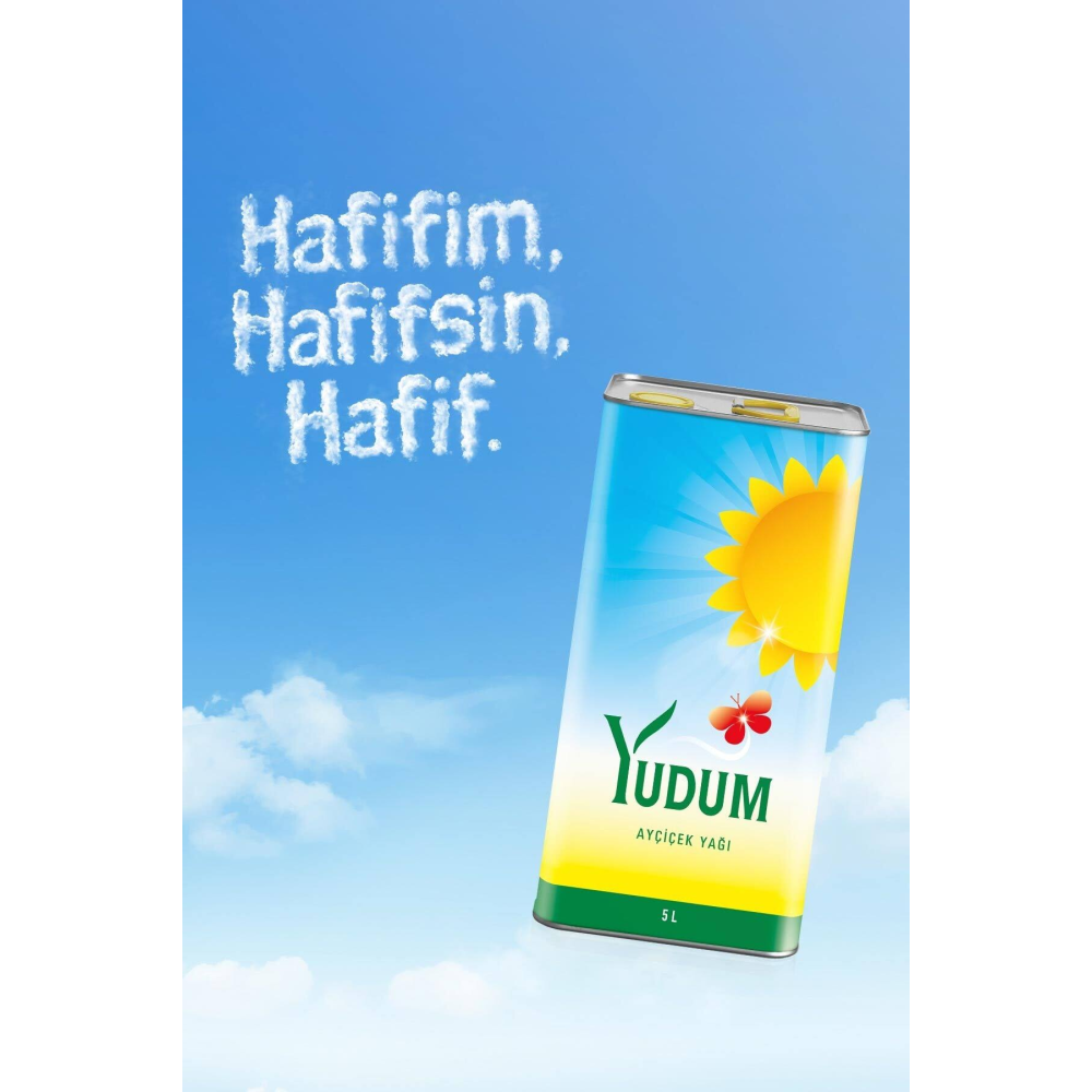 Yudum Ayçiçek Yağı 5 LT