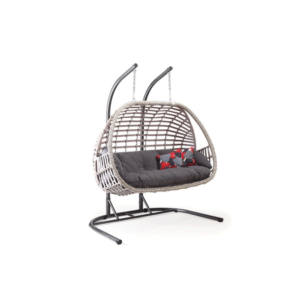 Çiftli 2 Kişilik Makrome Bahçe Balkon Salıncağı