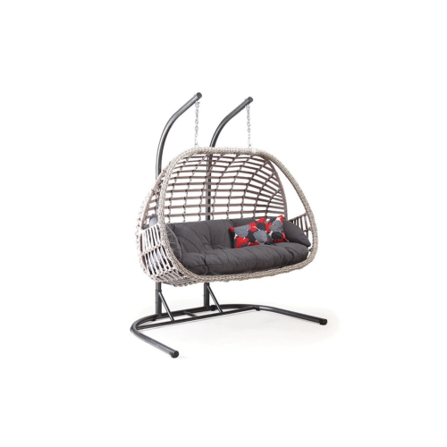 Çiftli 2 Kişilik Makrome Bahçe Balkon Salıncağı