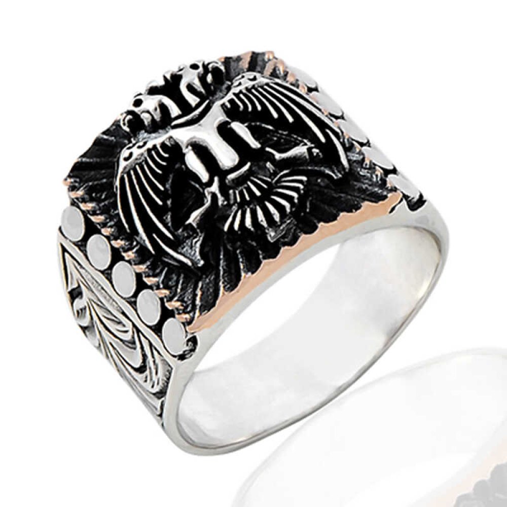 Selçuklu Kartalı Erkek Gümüş Yüzük