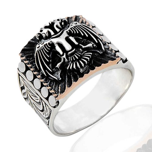 Selçuklu Kartalı Erkek Gümüş Yüzük